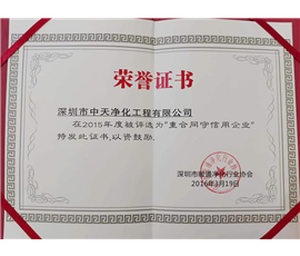 2015 重合同守信用企业